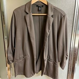 Style & Co knit 3/4 sleeve blazer